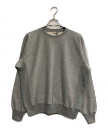 AURALEE（オーラリー）の古着「SMOOTH SOFT BD SWEAT P/O」｜グレー