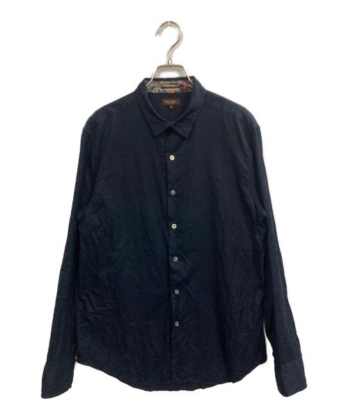 Paul Smith COLLECTION（ポールスミス コレクション）Paul Smith COLLECTION (ポールスミス コレクション) ジャガードシャツ ネイビー サイズ:Ｌの古着・服飾アイテム