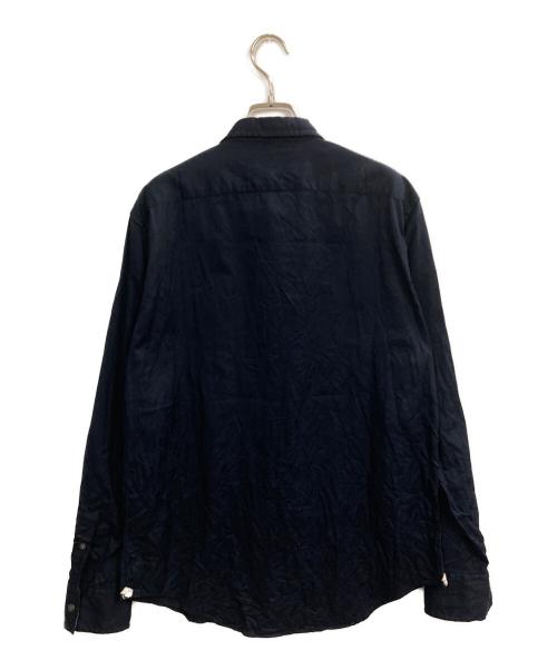 Paul Smith COLLECTION（ポールスミス コレクション）Paul Smith COLLECTION (ポールスミス コレクション) ジャガードシャツ ネイビー サイズ:Ｌの古着・服飾アイテム