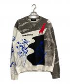 DSQUARED2ディースクエアード）の古着「グラフィックスウェット」｜グレー