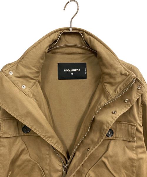 DSQUARED2（ディースクエアード）DSQUARED2 (ディースクエアード) 20SS ミリタリージャケット ベージュ サイズ:48の古着・服飾アイテム