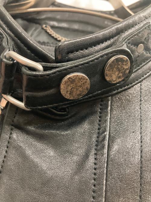 DIESEL Black Gold（ディーゼル ブラック ゴールド）DIESEL Black Gold (ディーゼル ブラック ゴールド) LUNT ラムレザージャケット ブラック サイズ:52の古着・服飾アイテム