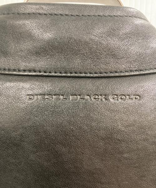 DIESEL Black Gold（ディーゼル ブラック ゴールド）DIESEL Black Gold (ディーゼル ブラック ゴールド) LUNT ラムレザージャケット ブラック サイズ:52の古着・服飾アイテム