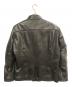DIESEL Black Gold (ディーゼル ブラック ゴールド) LUNT ラムレザージャケット ブラック サイズ:52：17000円