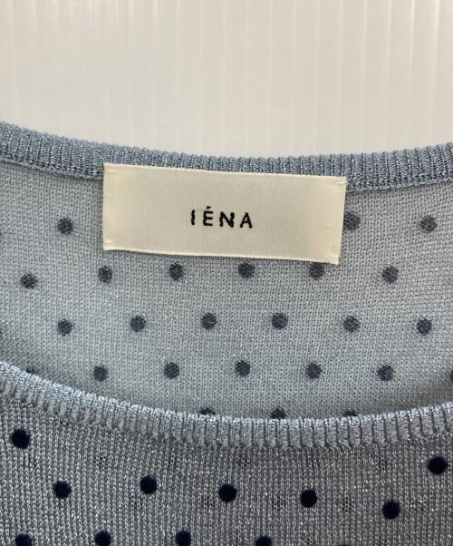 IENA（イエナ）IENA (イエナ) 25SS フロッキードット シアー プルオーバー ブルー サイズ:FREEの古着・服飾アイテム