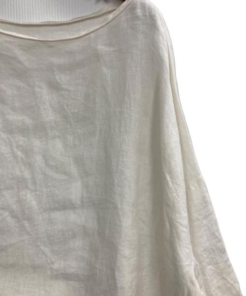 journal standard luxe（ジャーナルスタンダード ラックス）JOURNAL STANDARD LUXE (ジャーナルスタンダード ラックス) エアリネンボートネックブラウス ホワイト サイズ:表記無し（実寸サイズをご確認ください）の古着・服飾アイテム