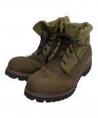 Timberlandティンバーランド）の古着「ROLL TOP BOOTS」｜ブラウン×カーキ