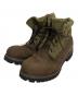 Timberland（ティンバーランド）の古着「ROLL TOP BOOTS」｜ブラウン×カーキ