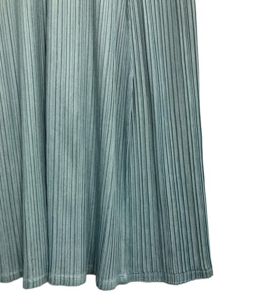 PLEATS PLEASE（プリーツプリーズ）PLEATS PLEASE (プリーツプリーズ) ノースリーブプリーツワンピース スカイブルー サイズ:2の古着・服飾アイテム