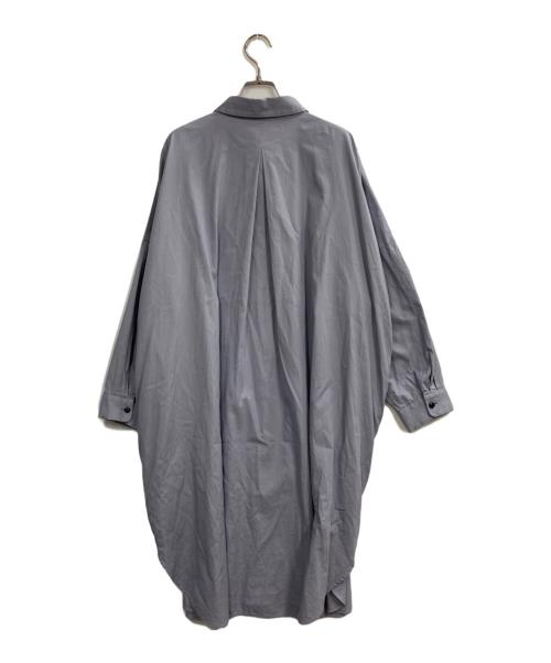 HUIS（ハウス）HUIS (ハウス) オーガニックコットンライトオックスロングシャツ ブルー サイズ:Freeの古着・服飾アイテム