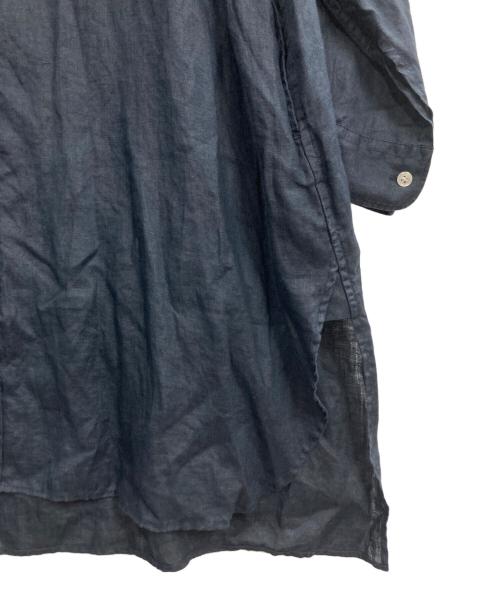 ORCIVAL（オーシバル）ORCIVAL (オーシバル) バンドカラーロングシャツ ネイビー サイズ:表記無し（実寸サイズをご確認ください）の古着・服飾アイテム