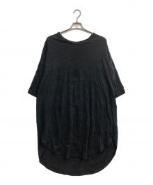 GROUND Y（グラウンドワイ）の古着「CATCH WASHER HEM ROUND JUMBO T-SHIRT」｜ブラック