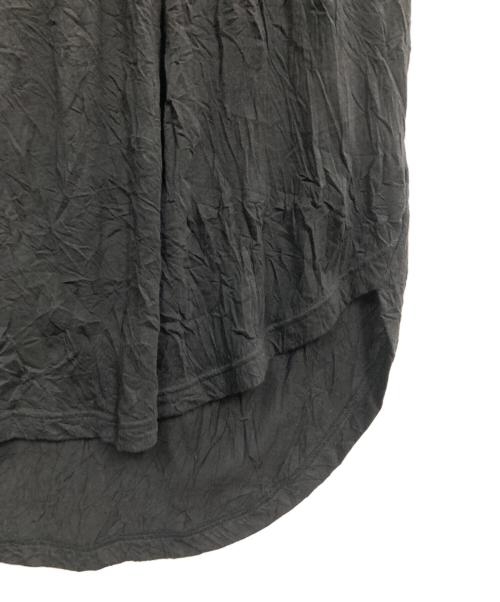 GROUND Y（グラウンドワイ）GROUND Y (グラウンドワイ) CATCH WASHER HEM ROUND JUMBO T-SHIRT ブラック サイズ:3の古着・服飾アイテム
