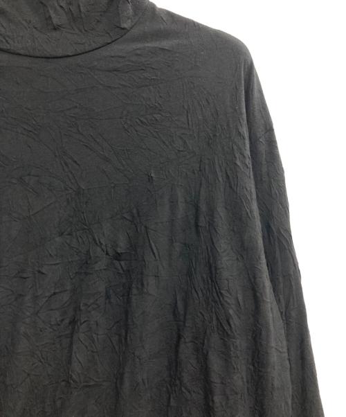 GROUND Y（グラウンドワイ）GROUND Y (グラウンドワイ) CATCH WASHER RIGHT BUTTON-OPENING BIG TURTLENECK ブラック サイズ:3の古着・服飾アイテム
