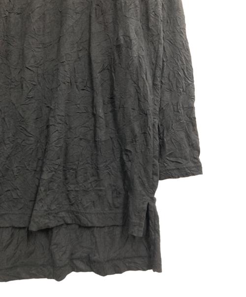 GROUND Y（グラウンドワイ）GROUND Y (グラウンドワイ) CATCH WASHER RIGHT BUTTON-OPENING BIG TURTLENECK ブラック サイズ:3の古着・服飾アイテム
