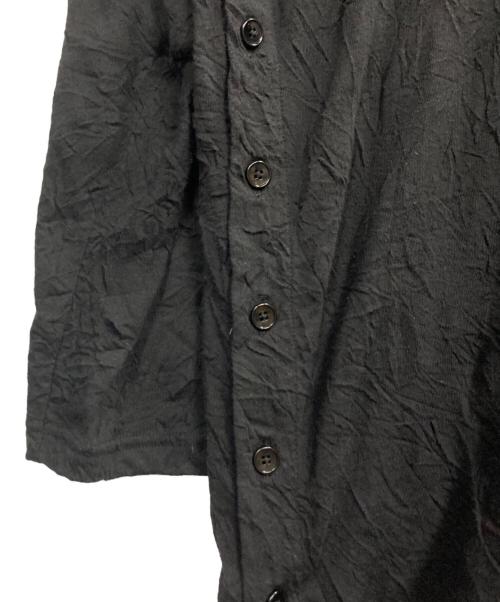 GROUND Y（グラウンドワイ）GROUND Y (グラウンドワイ) CATCH WASHER RIGHT BUTTON-OPENING BIG TURTLENECK ブラック サイズ:3の古着・服飾アイテム