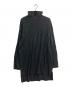 GROUND Y（グラウンドワイ）の古着「CATCH WASHER RIGHT BUTTON-OPENING BIG TURTLENECK」｜ブラック