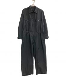 s'yte（サイト）の古着「PE/STRETCH TWILL ALL-IN-ONE」｜ブラック