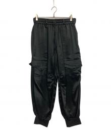 Y-3（ワイスリー）の古着「シルク イージー カーゴパンツ」｜ブラック