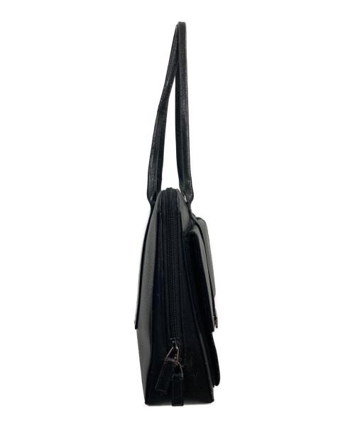 GUCCI（グッチ）GUCCI (グッチ) レザートートバッグ ブラックの古着・服飾アイテム