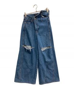 中古・古着通販】nagonstans (ナゴンスタンス) タックモデストデニム