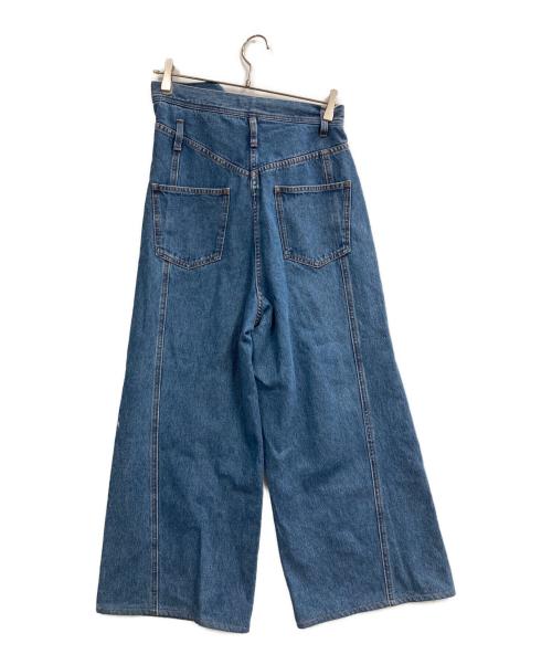 MAISON SPECIAL（メゾンスペシャル）MAISON SPECIAL (メゾンスペシャル) ターンバックウエストワイドデニム ブルー サイズ:36の古着・服飾アイテム