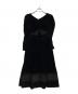 Her lip to（ハーリップトゥ）の古着「Royal Velour Long Dress」｜ブラック