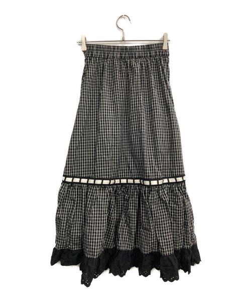 jouetie（ジュエティ）jouetie (ジュエティ) リボンステッチフリルセットアップ ブラック サイズ:Mの古着・服飾アイテム