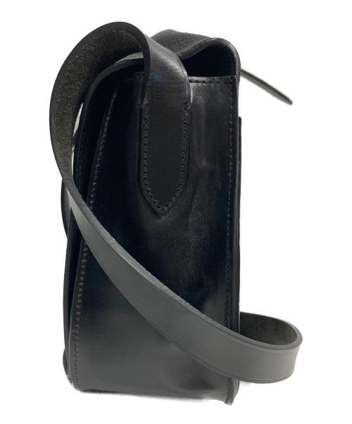 MARGARET HOWELL（マーガレットハウエル）MARGARET HOWELL (マーガレットハウエル) BRIDLE LEATHER SHOLDER BAG ブラックの古着・服飾アイテム