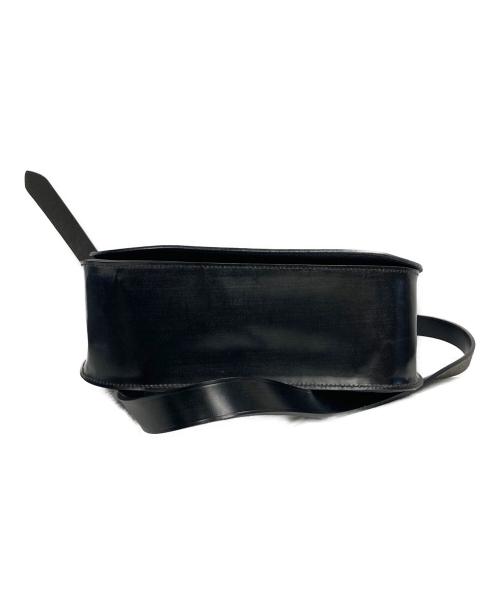 MARGARET HOWELL（マーガレットハウエル）MARGARET HOWELL (マーガレットハウエル) BRIDLE LEATHER SHOLDER BAG ブラックの古着・服飾アイテム