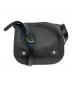 MARGARET HOWELL（マーガレットハウエル）の古着「BRIDLE LEATHER SHOLDER BAG」｜ブラック