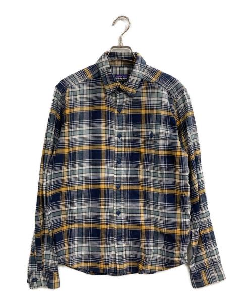 Patagonia（パタゴニア）Patagonia (パタゴニア) ライトウェイト・フィヨルド・フランネル・シャツ ネイビー サイズ:XSの古着・服飾アイテム