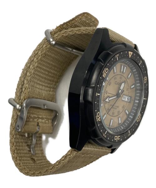 CASIO（カシオ）CASIO (カシオ) Classic Analog Tan Nylon Strap Watch ベージュの古着・服飾アイテム