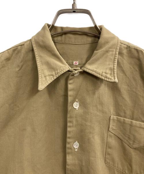 EURO MILITARY（ユーロミリタリー）EURO MILITARY (ユーロミリタリー) ミリタリーシャツ ベージュ サイズ:37の古着・服飾アイテム