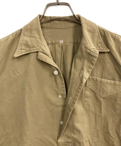EURO MILITARY（ユーロミリタリー）EURO MILITARY (ユーロミリタリー) ミリタリーシャツ ベージュ サイズ:37の古着・服飾アイテム