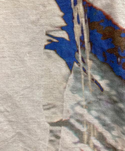 芽風（メフウ）芽風 (メフウ) リネンアート総柄ワンピース ベージュ サイズ:38の古着・服飾アイテム