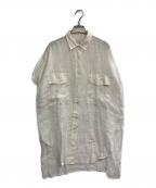 HAVEL studioハーヴェル スタジオ）の古着「RAMIE SHORT SLEEVE SHIRT」｜ホワイト
