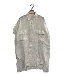 HAVEL studio（ハーヴェル スタジオ）の古着「RAMIE SHORT SLEEVE SHIRT」｜ホワイト