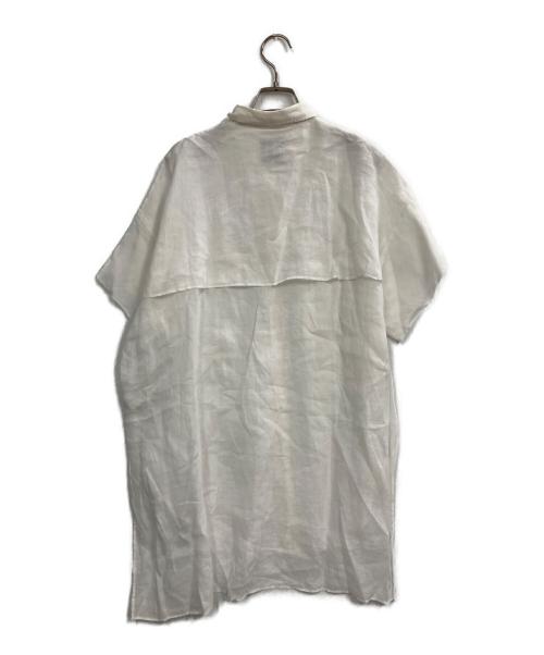 HAVEL studio（ハーヴェル スタジオ）HAVEL studio (ハーヴェル スタジオ) RAMIE SHORT SLEEVE SHIRT ホワイト サイズ:38の古着・服飾アイテム