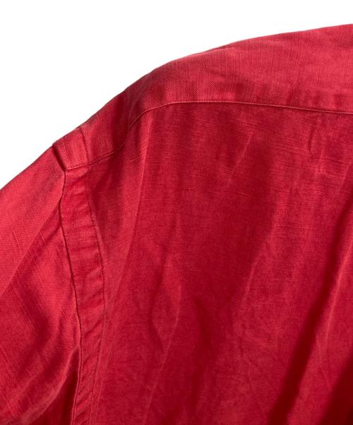 RALPH LAUREN（ラルフローレン）RALPH LAUREN (ラルフローレン) BLAKEシルクリネンボタンダウンシャツ レッド サイズ:Mの古着・服飾アイテム