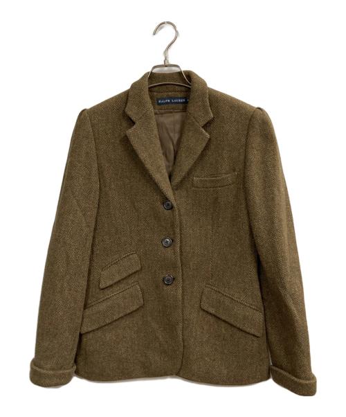 RALPH LAUREN（ラルフローレン）RALPH LAUREN (ラルフローレン) ツイードジャケット カーキ サイズ:M(9)の古着・服飾アイテム