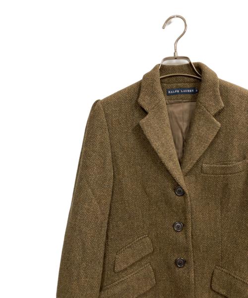 RALPH LAUREN（ラルフローレン）RALPH LAUREN (ラルフローレン) ツイードジャケット カーキ サイズ:M(9)の古着・服飾アイテム