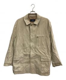 BURBERRY LONDON（バーバリーロンドン）の古着「アマレッタレザージャケット」｜ベージュ
