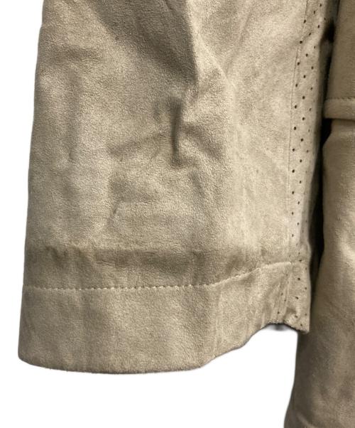 BURBERRY LONDON（バーバリーロンドン）BURBERRY LONDON (バーバリーロンドン) アマレッタレザージャケット ベージュ サイズ:3Lの古着・服飾アイテム