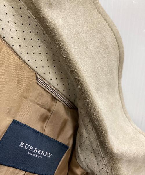 BURBERRY LONDON（バーバリーロンドン）BURBERRY LONDON (バーバリーロンドン) アマレッタレザージャケット ベージュ サイズ:3Lの古着・服飾アイテム