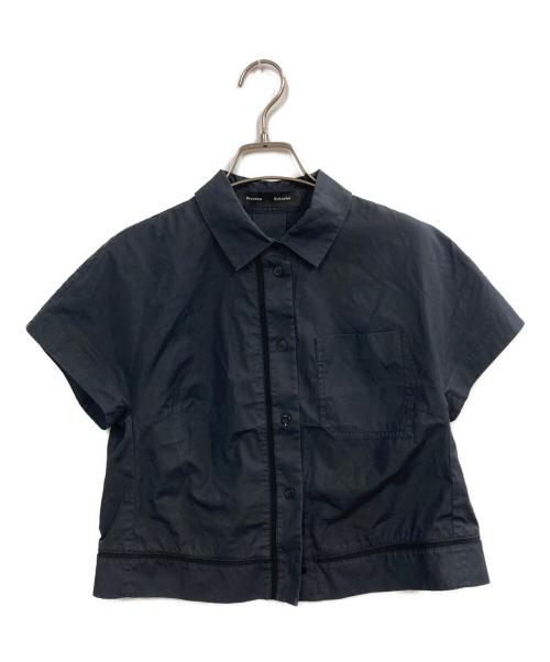 PROENZA SCHOULER（プロエンザ スクーラー）PROENZA SCHOULER (プロエンザ スクーラー) 半袖シャツ ネイビーの古着・服飾アイテム