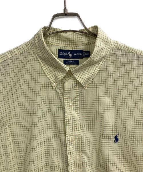 RALPH LAUREN（ラルフローレン）RALPH LAUREN (ラルフローレン) BLAKE S/Sチェックシャツ イエロー サイズ:XXLの古着・服飾アイテム