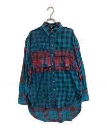 DIESEL（ディーゼル）の古着「C-GARZ-A SHIRT」｜ブルー×レッド