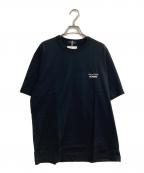 COMME des GARCONS HOMMEコムデギャルソン オム）の古着「綿天竺製品プリント Tシャツ」｜ブラック