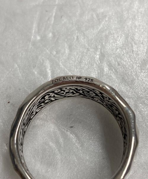 ZOCALO（ソカロ）ZOCALO (ソカロ) Hammered Texture Ring : Eye of Providence シルバーカラー サイズ:23号の古着・服飾アイテム